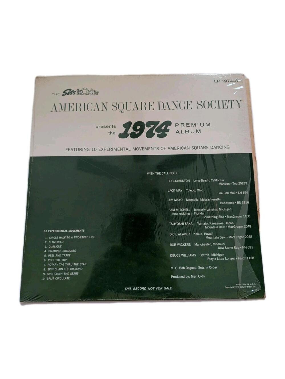 American Square Dance Society ‎– Presents The 1974 Premium Album, Vinyl